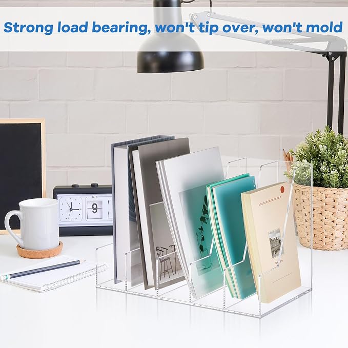 Suzile Clear Acrylic Magazine File Holder - Image 4