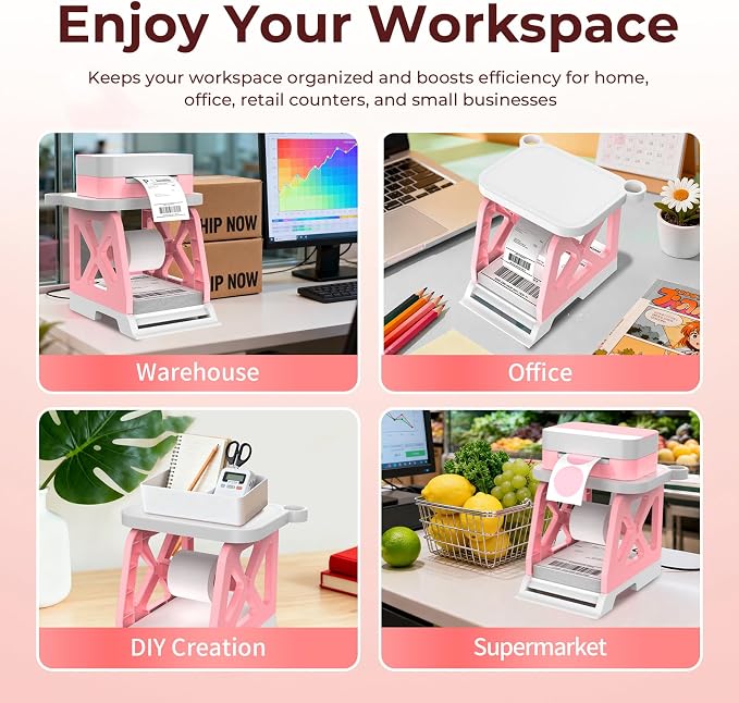 Guermok 3-in-1 Thermal Label Holder Stand - Image 6