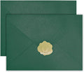 YINUOYOUJIA 50 PCS Pearl Green Envelopes A7, 5 x 7 Green Shimmer Envelopes by YINUOYOUJIA