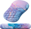 Mouse Pad Wrist Support, Laokiiy 2 in1 Keyboard Wrist Rest+ Ergonomic Mouse Pad by Laokiiy