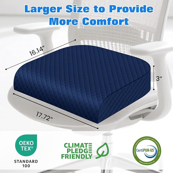 Seat Cushion for Office Chair, Memory Foam Chair Cushions, Car Seat Cushion for - Image 2
