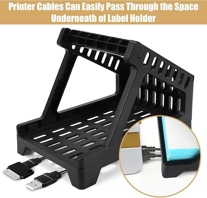 Ctemnpho Large Label Holder for Rolls and Fan-Fold Labels, Stand Desktop - Image 5