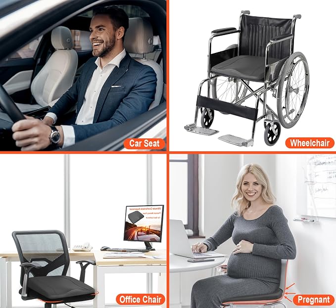 Lofty Aim Car Seat Cushion, Comfort Memory Foam Car Cushions - Image 5