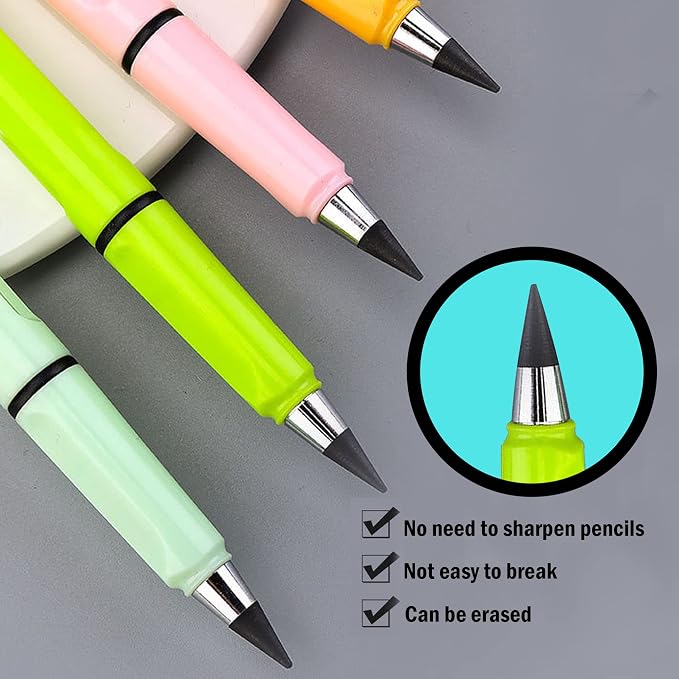 6 Sets Everlasting Pencil, Infinity Pen, NO-Sharpening Pencils - Image 6