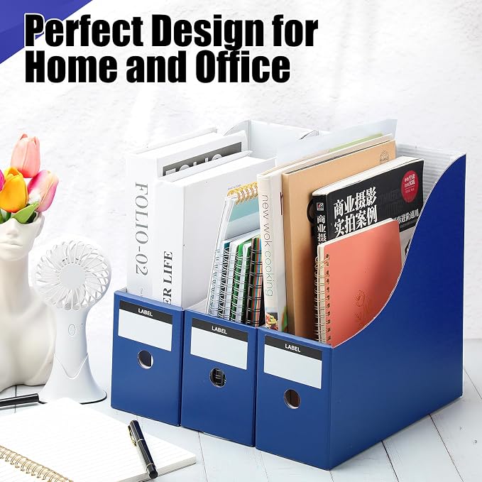 Thenshop 24 Pcs Cardboard Magazine File Holder Organizer, Desk File Organizer - Image 3