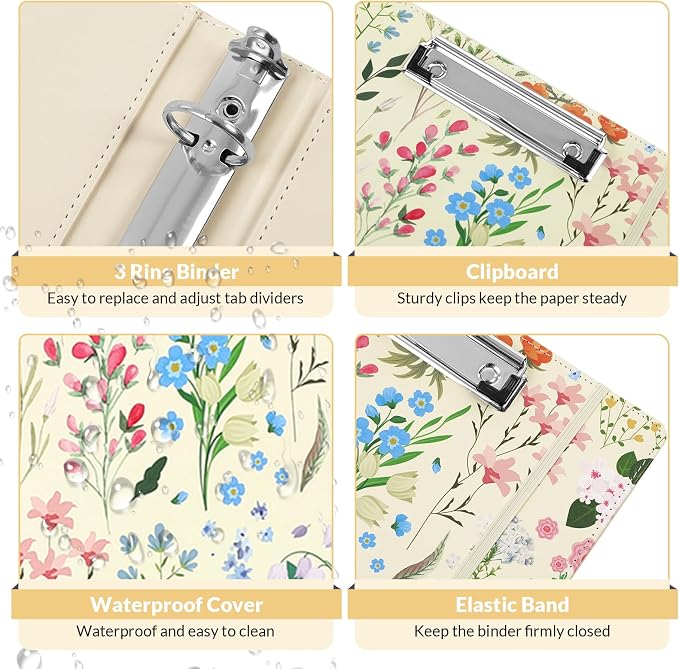 SKYDUE 1 Inch 3-Ring Binder - Image 5