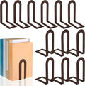 Chunful 12 Pcs Bronze Modern Metal Book Ends by Chunful