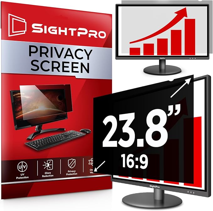 SightPro 23.8 Inch 16:9 Computer Privacy Screen Filter by SightPro
