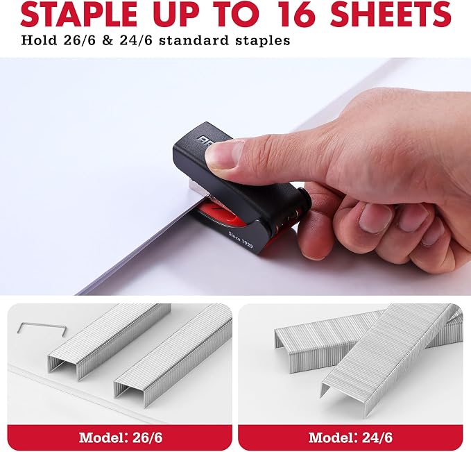 Arrow Mini Stapler with Staples, 16 Sheets Capacity, School Tasks and Home - Image 4