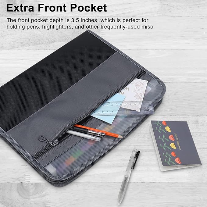 NAFY Expanding File Folders, 13 Pockets Document Organizer - Image 4