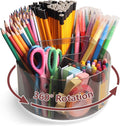 Absonic 250pcs Acrylic Pencil Holder Marker Organizer, 360-Degree Rotating Pen by Absonic