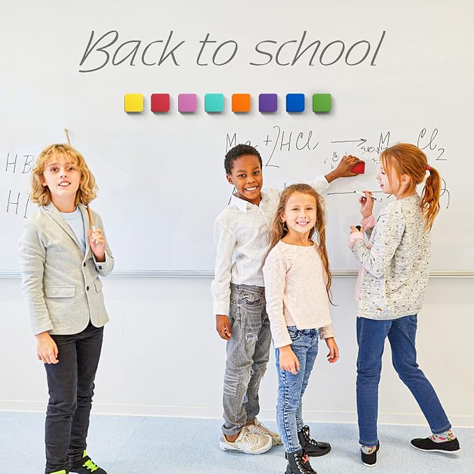 Dry Erase Erasers, IHPUKIDI 24 Pack Magnetic Whiteboard Dry Eraser Chalkboard - Image 6