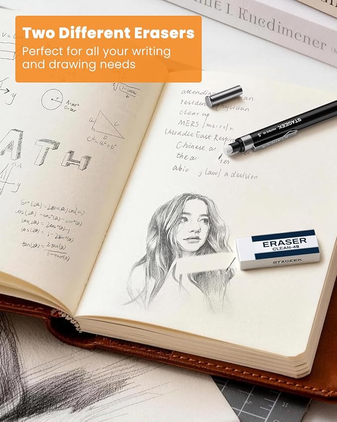 STAGEEK 0.5mm Mechanical Pencil, Metal Art & Drafting Pencil - Image 5