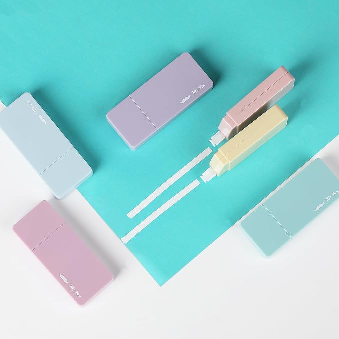 Mr. Pen- Aesthetic Correction Tape, 0.2" x 236", Pastel Colors | Cute - Image 7