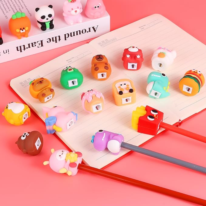 50 PCS Cute Pencil Sharpener for Kids Handheld Pencil Sharpener Bulk Kawaii - Image 5