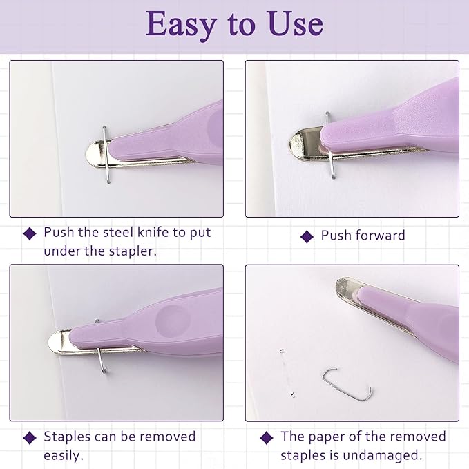 Professional Staple Remover Tool, Magnetic Tip Design Facilitates Collection of - Image 4