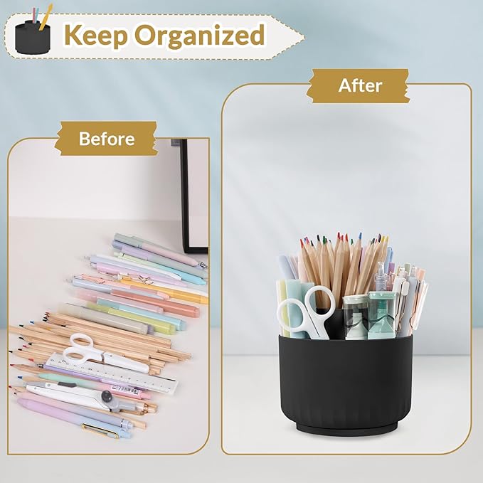 SKYDUE 360 Degree Rotating Pencil Pen Holder - Image 4