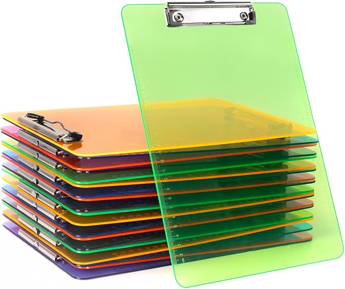 Dynta Plastic Clipboards 20 Pack A4/Letter Size by Dynta