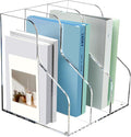 SANRUI 3 Slots Acrylic Magazine Holder, Desktop File Sorter Organizer Rack by SANRUI