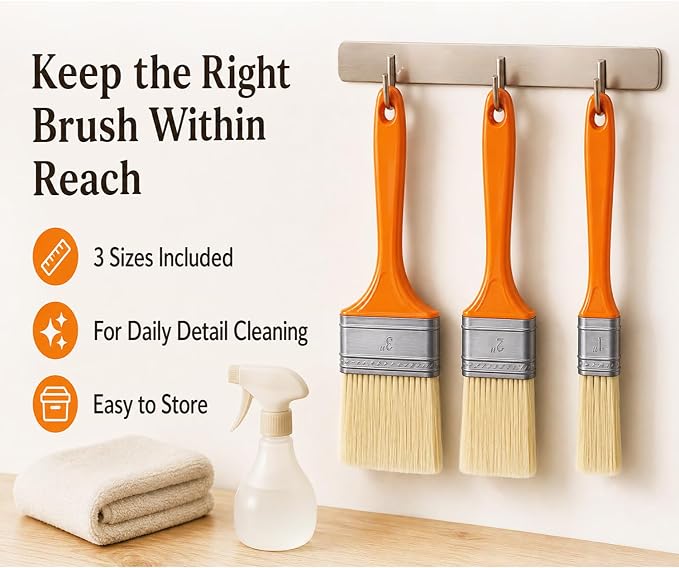 3 Pack Microfiber Duster Brush, Soft Bristles Detailing Brush Dusting Tools - Image 8