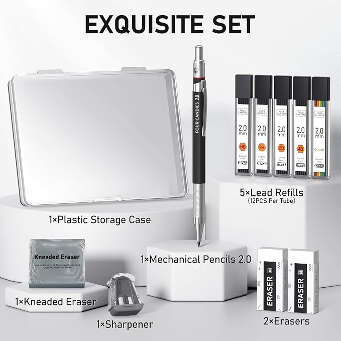 Four Candies 2MM Mechanical Pencil Set - Image 6