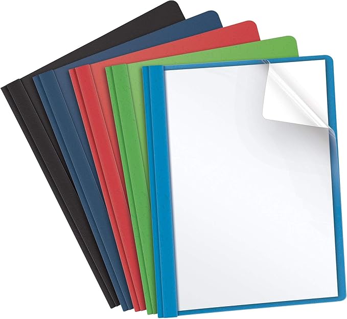 Oxford Clear Front Report Covers, Resume Cover, Presentation Cover, Letter Size by Oxford