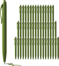 deegtran Pens Bulk, 50 Pack No Bleed Sage Green Click Pen, Wholesale by DEEGTRANPENS
