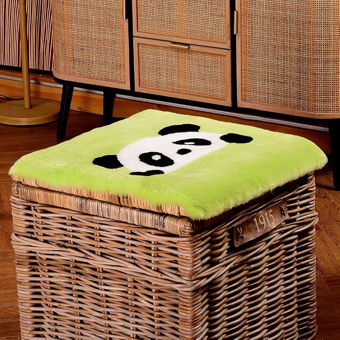 LLB Sheepskin Chair Covers Office Chair Cushion Dining Room Chair Pads Desk - Image 6