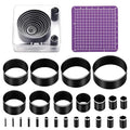 24 Pcs Leather Circle Dies Cutter Tool Set, Hole Punch Tools by yizzvb
