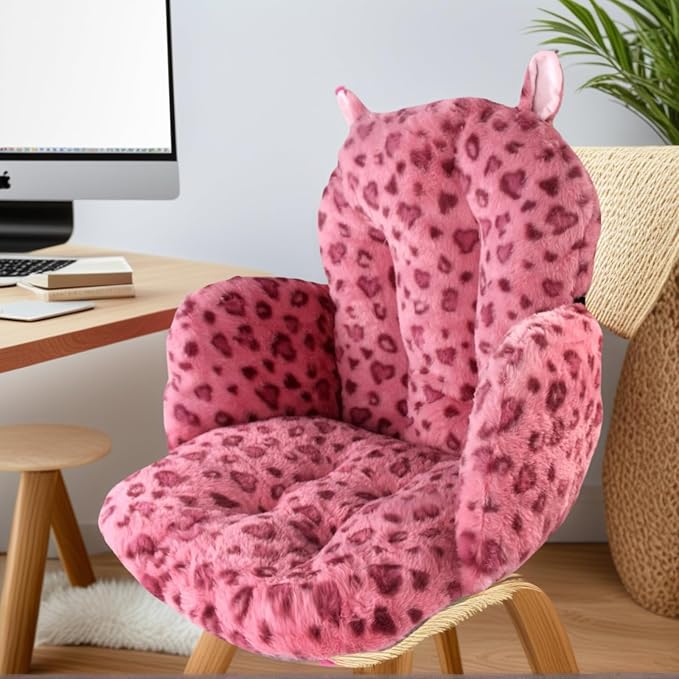 DOBUONO Comfy Office Chair Cushion: 17.5" L x 17.5" W x 18" H Cute Seat Cushion - Image 5