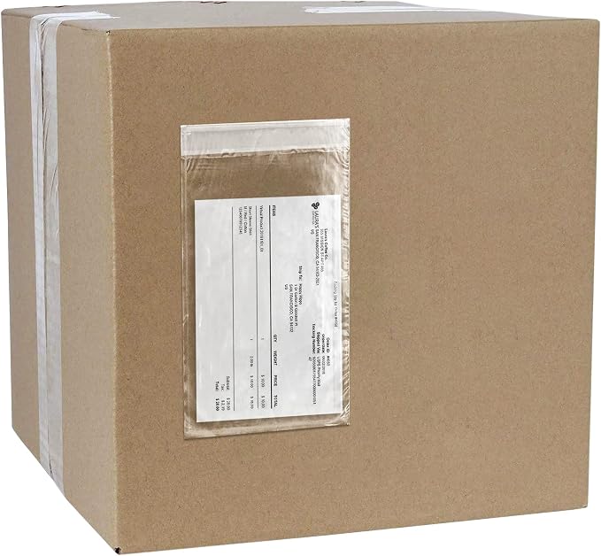 APQ Pack of 1000 Clear Packing List Envelopes 5.5 x 10. Plain Face Shipping by APQSupply%C2%AE