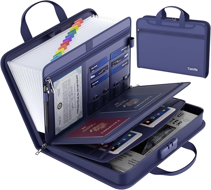 Fireproof Accordion File Organizer by Tamfile