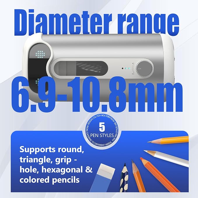 VUSIGN Automatic Pencil Sharpener, Quiet 60dB Robot Pencil Sharpener - Image 6