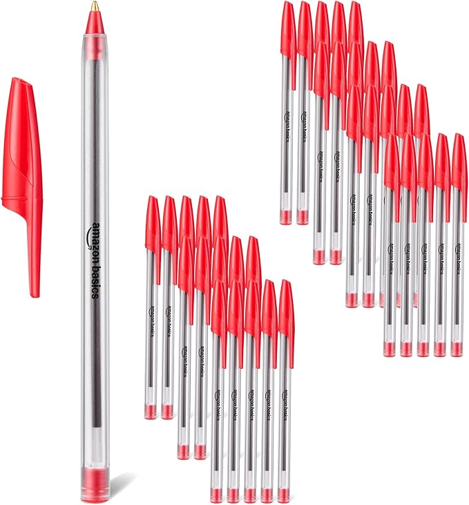 Amazon Basics Ballpoint Pens, Medium Point 1.0mm by AmazonBasics