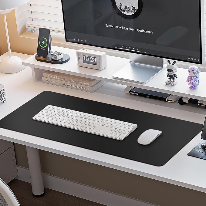 Boutilon Leather Desk Pad Protector, Laptop Desk Pad, Office Mouse Mat - Image 6