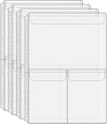 Mogoostry A4 Binder Pockets Zipperless Cash Envelopes 3 Pocket Binder Sleeves by MoGuShiYe