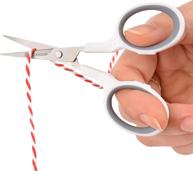 Westcott 16380-001 4" Curved Blade Titanium Embroidery Scissors - Image 5