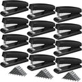 Yahenda 12 Pieces Metal Desktop Stapler by Yahenda