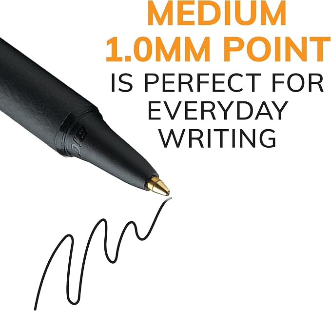 BIC Soft Feel Retractable Ballpoint Pen, 1.0 mm Medium Point, Bulk School - Image 4