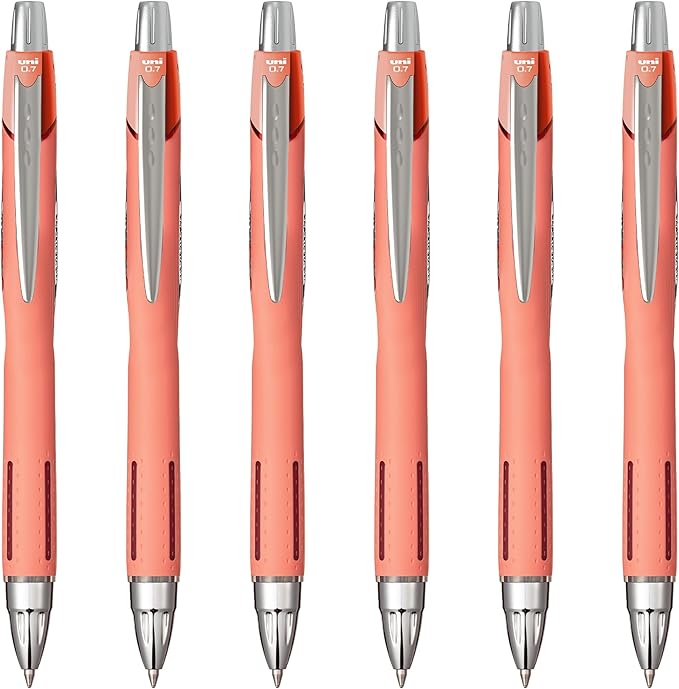 Uni-Ball Jetstream RT Ballpoint Pen, Fine Point, Adobe Barrel, 6 Pens by uni-ball