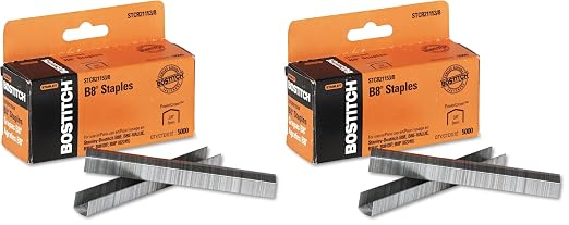 Bostitch B8 PowerCrown Staples, 0.375 Inch Leg, 45 Sheet Capacity by BostitchOfficeProducts