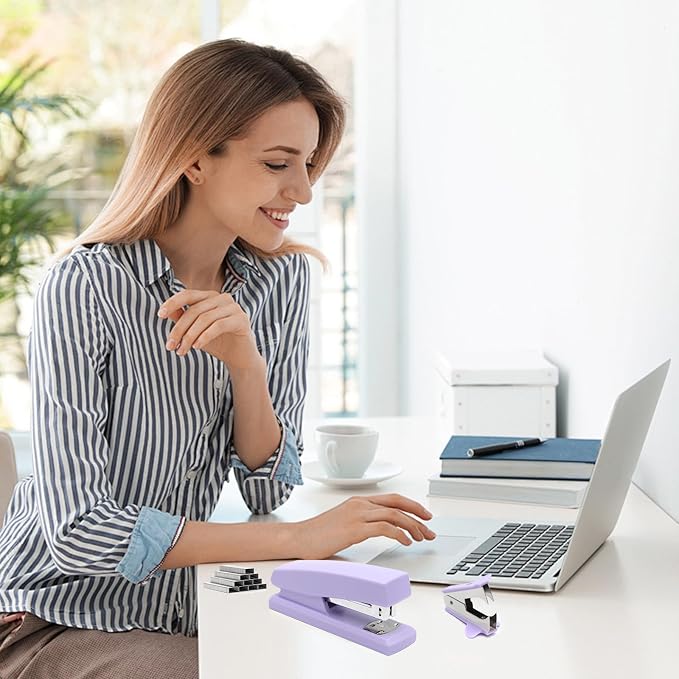 Purple Office Stapler, 25 Sheet Capacity - Image 4