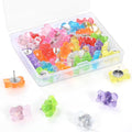 36 Pieces 9 Colors Fun Push Pins, Cute Bears Push Pins, Decorative Thumb Tacks by GOOLADA