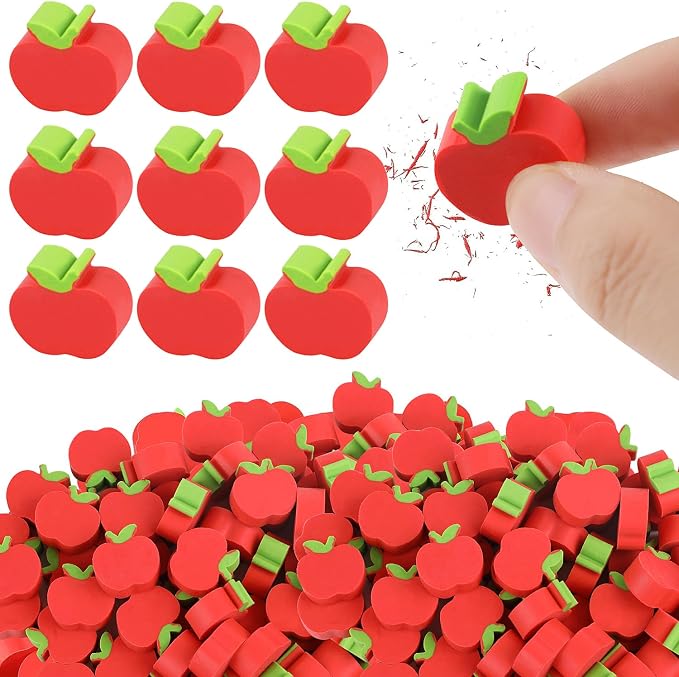 FOIMAS 72pcs Mini Apple Erasers, Back to School Rubber Erasers - Image 7