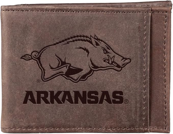 Team Sports America NCAA University of Arkansas Front Pocket Slim Wallet by TeamSportsAmerica