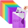 Seajan 24 Pcs Pocket Folders for 3 Ring Binder Clear Plastic Folders Sleeves by Seajan