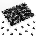 SANNIX 150 PCS Mini Binder Clips, 5/8 inch 15mm Binder Clips Black Paper Clamps by SANNIX