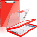 SFLHHDM Clipboard with Storage, Heavy Duty Clip Boards 8.5x11 with 2 Storage by SFLHHDM