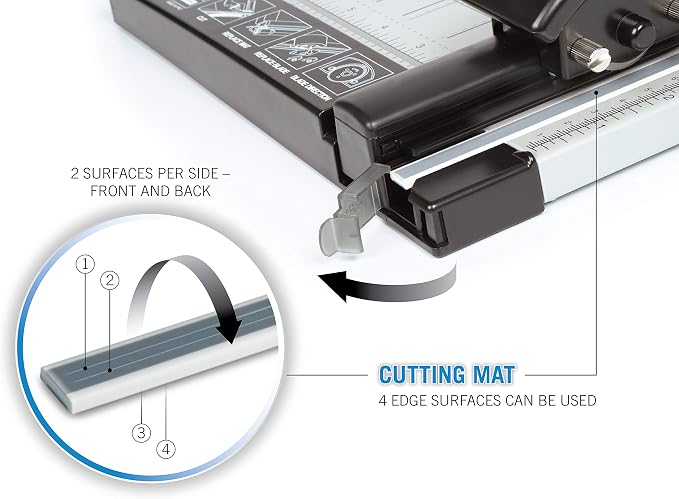 Carl 18 inch DC-2A3N Premium Rotary Paper Trimmer, Metal Base, 15 Sheet Cutting - Image 7