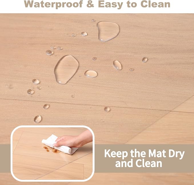 60"x75" Computer Chair Mat for Hardwood, PVC Office Mat for Hardwood Floor - Image 5